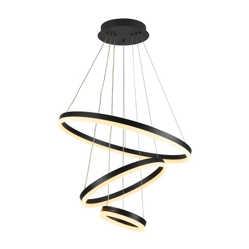 LED Stmívatelný lustr na lanku LED/85W/230V 3000-6500K pr. 60 cm + dálkové ovládání