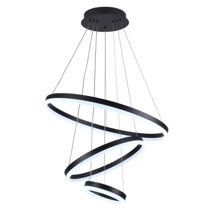 LED Stmívatelný lustr na lanku LED/85W/230V 3000-6500K pr. 60 cm + dálkové ovládání