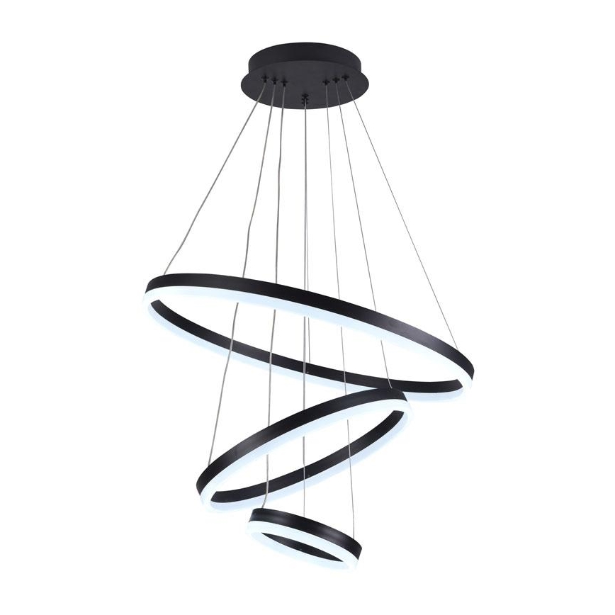 LED Stmívatelný lustr na lanku LED/85W/230V 3000-6500K pr. 60 cm + dálkové ovládání