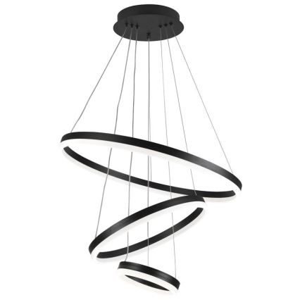 LED Stmívatelný lustr na lanku LED/85W/230V 3000-6500K pr. 60 cm + dálkové ovládání
