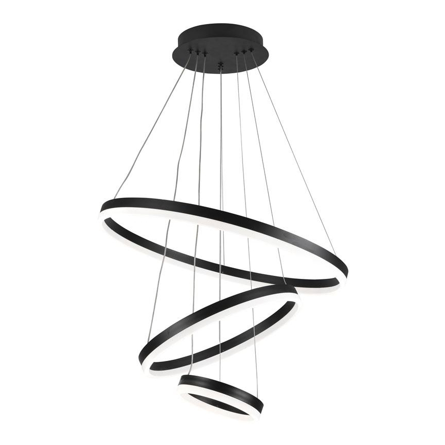 LED Stmívatelný lustr na lanku LED/85W/230V 3000-6500K pr. 60 cm + dálkové ovládání