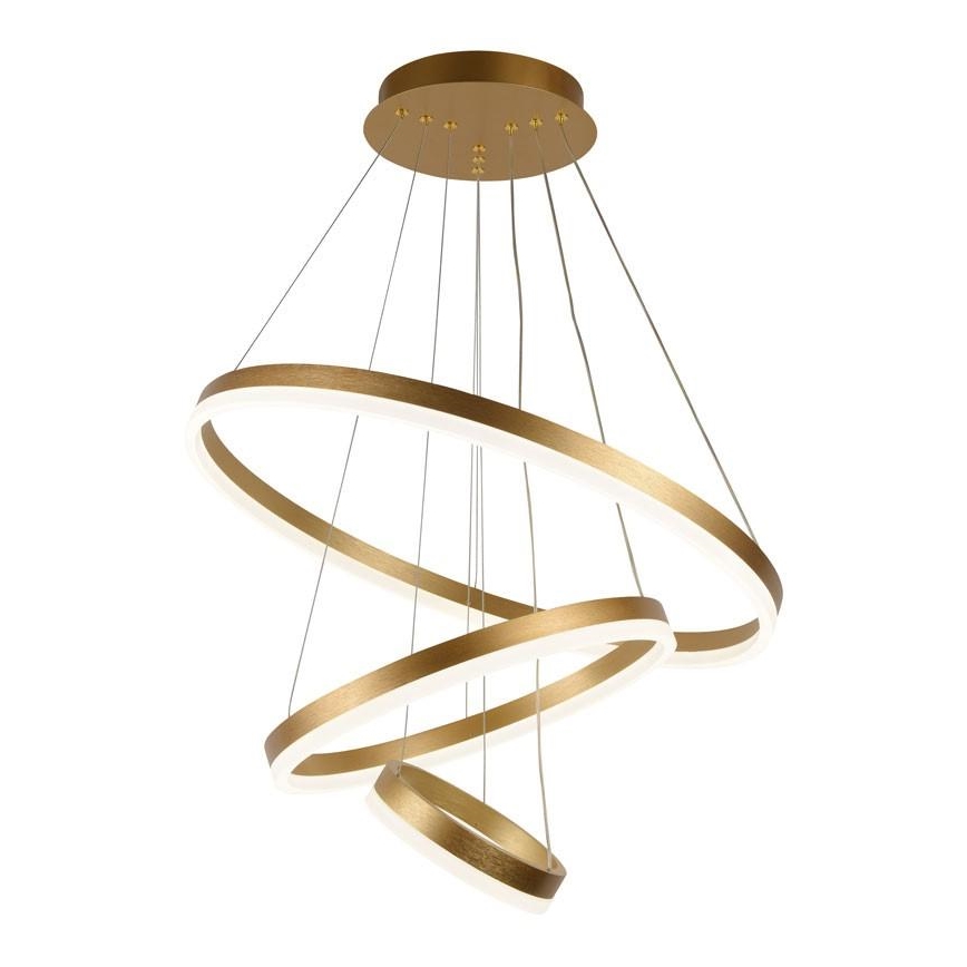 LED Stmívatelný lustr na lanku LED/85W/230V 3000-6500K pr. 60 cm + dálkové ovládání
