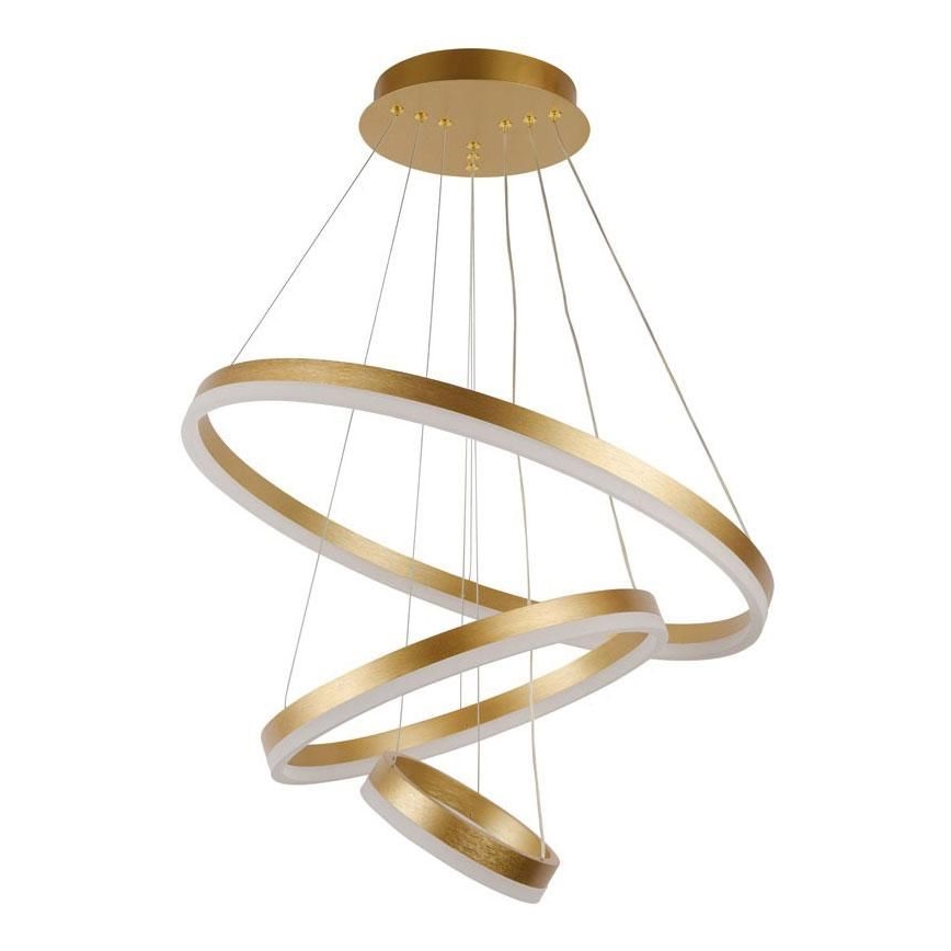 LED Stmívatelný lustr na lanku LED/85W/230V 3000-6500K pr. 60 cm + dálkové ovládání