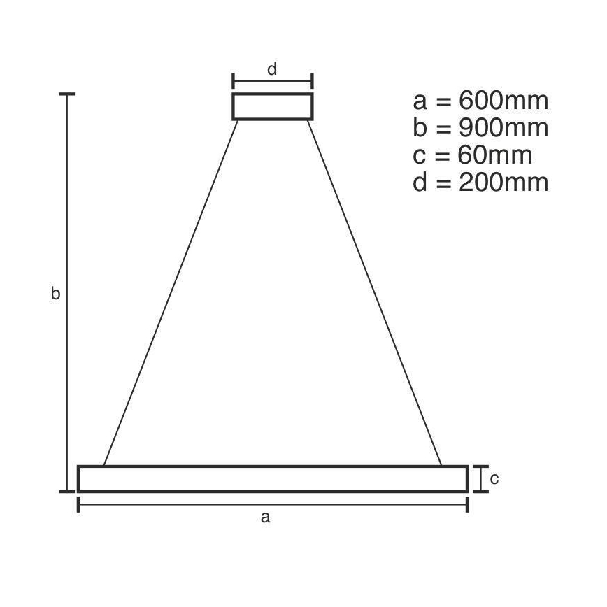 LED Stmívatelný lustr na lanku LED/85W/230V 3000-6500K + dálkové ovládání