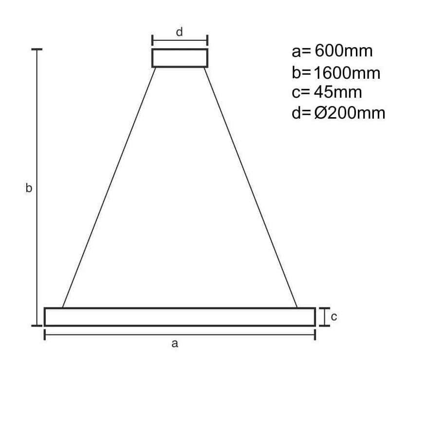 LED Stmívatelný lustr na lanku LED/85W/230V 3000-6500K pr. 60 cm + dálkové ovládání