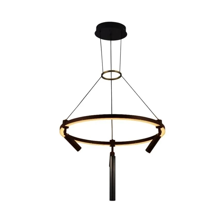 LED Stmívatelný lustr na lanku LED/85W/230V 3000-6500K + dálkové ovládání
