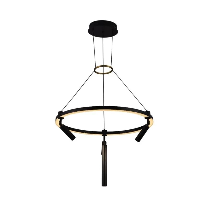 LED Stmívatelný lustr na lanku LED/85W/230V 3000-6500K + dálkové ovládání