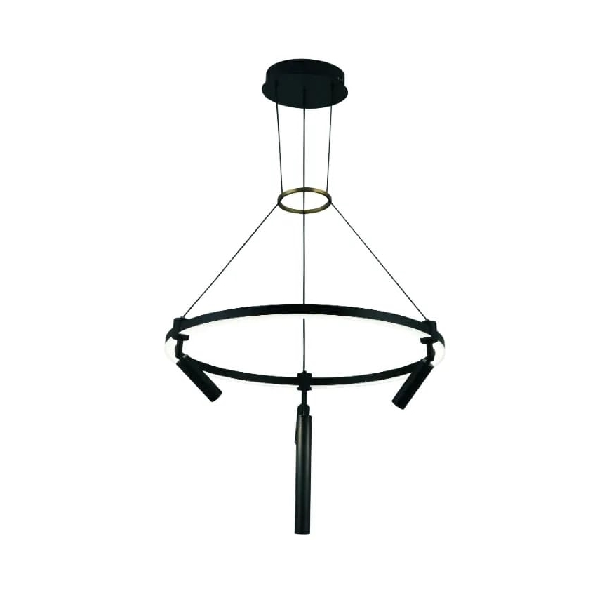 LED Stmívatelný lustr na lanku LED/85W/230V 3000-6500K + dálkové ovládání