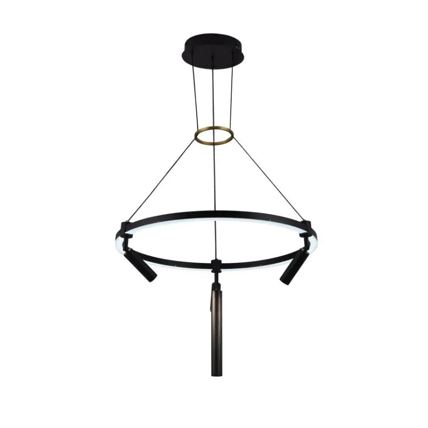 LED Stmívatelný lustr na lanku LED/85W/230V 3000-6500K + dálkové ovládání