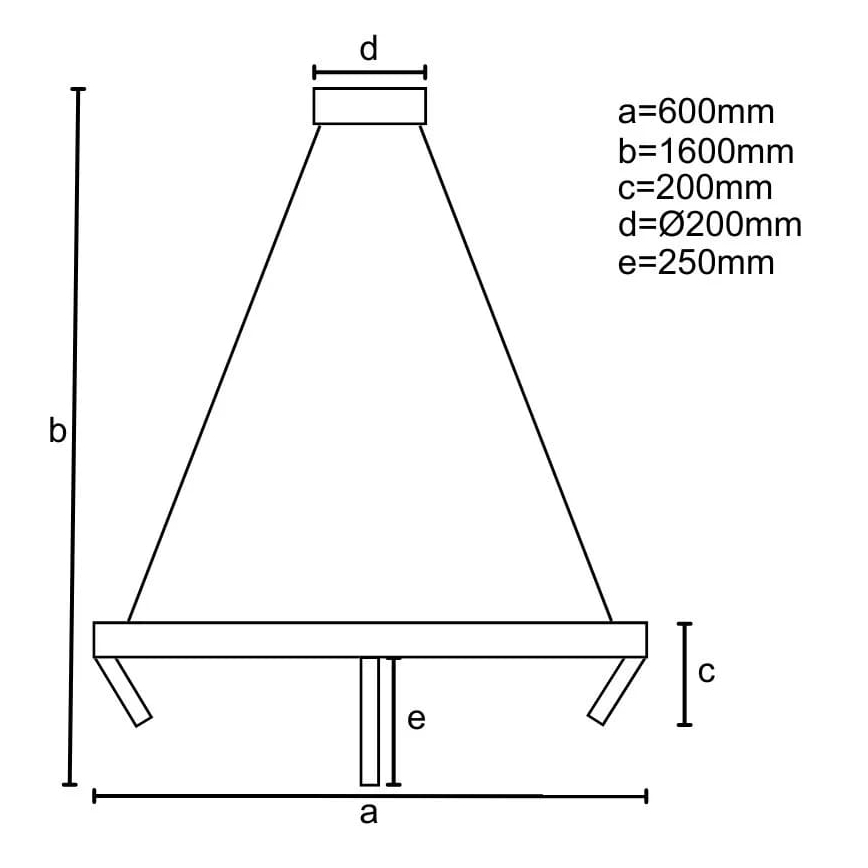 LED Stmívatelný lustr na lanku LED/85W/230V 3000-6500K + dálkové ovládání