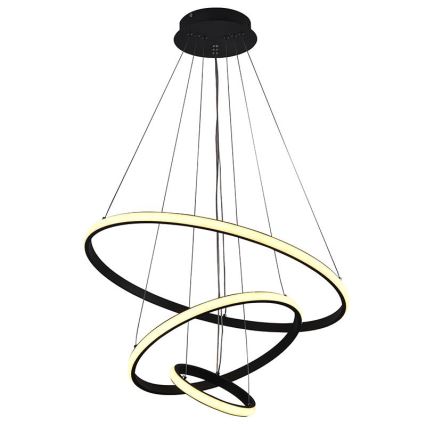 LED Stmívatelný lustr na lanku LED/90W/230V 3000-6500K pr. 60 cm + dálkové ovládání