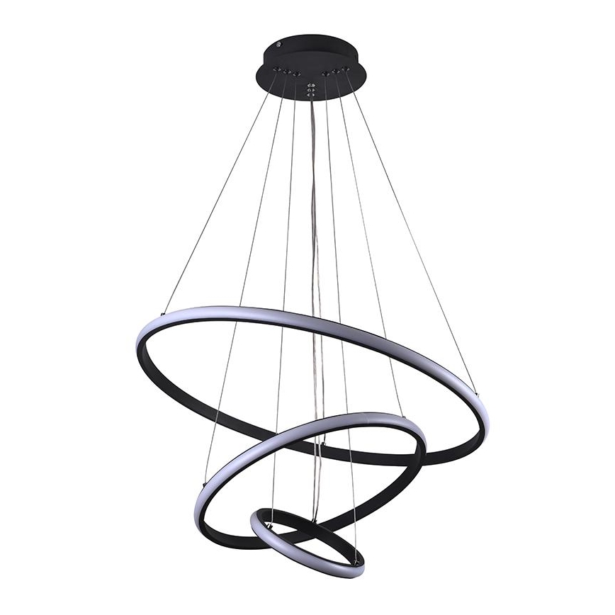 LED Stmívatelný lustr na lanku LED/90W/230V 3000-6500K pr. 60 cm + dálkové ovládání