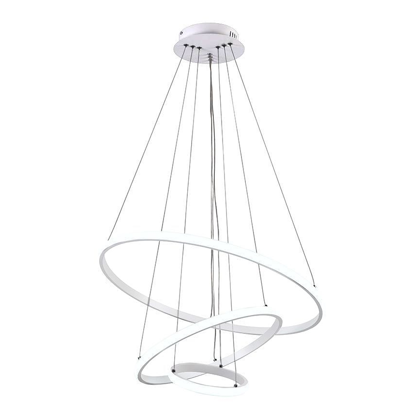 LED Stmívatelný lustr na lanku LED/90W/230V 3000-6500K pr. 60 cm + dálkové ovládání