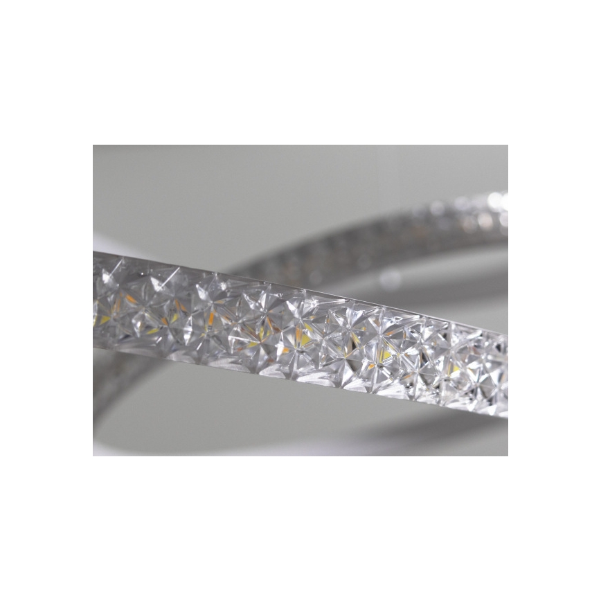 LED Stmívatelný lustr na lanku LED/90W/230V 3000-6500K pr. 47 cm + dálkové ovládání