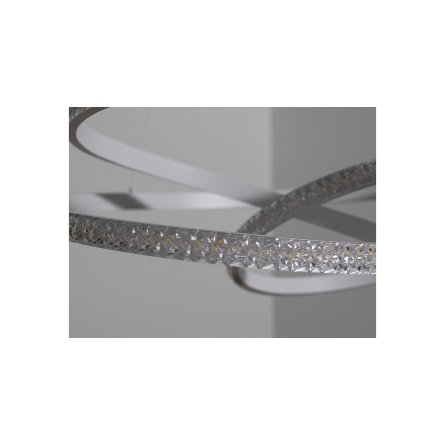 LED Stmívatelný lustr na lanku LED/90W/230V 3000-6500K pr. 47 cm + dálkové ovládání