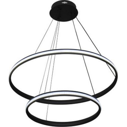 LED Stmívatelný lustr na lanku LED/90W/230V 3000-6500K pr. 60 cm + dálkové ovládání