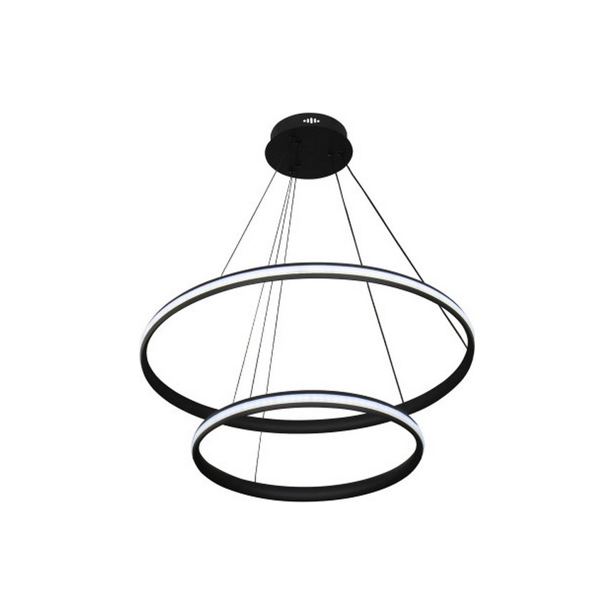 LED Stmívatelný lustr na lanku LED/90W/230V 3000-6500K pr. 60 cm + dálkové ovládání
