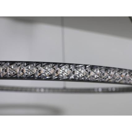 LED Stmívatelný lustr na lanku LED/90W/230V 3000-6500K pr. 60 cm + dálkové ovládání