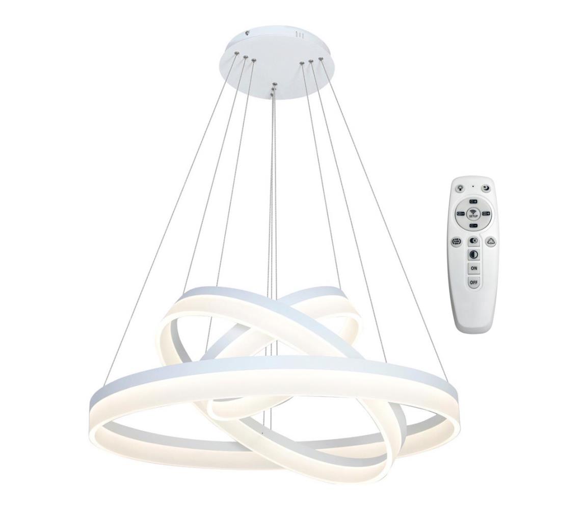 Milagro LED Stmívatelný lustr na lanku s dálkovým ovladačem RING LED/114W/230V MI0169