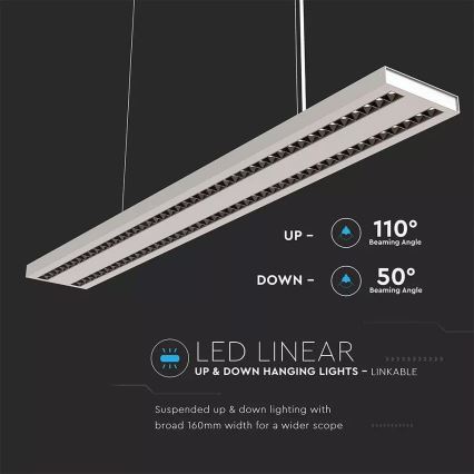 LED Stmívatelný lustr na lanku SAMSUNG CHIP 2xLED/60W/230V 4000K bílá