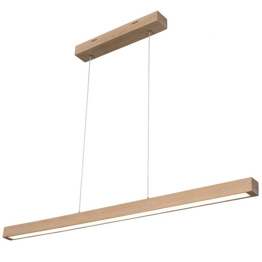 LED Stmívatelný lustr na lanku SMAL LED/28,5W/230V dub