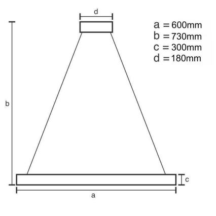 LED Stmívatelný křišťálový lustr na tyči LED/80W/230V 3000-6500K zlatá + dálkové ovládání