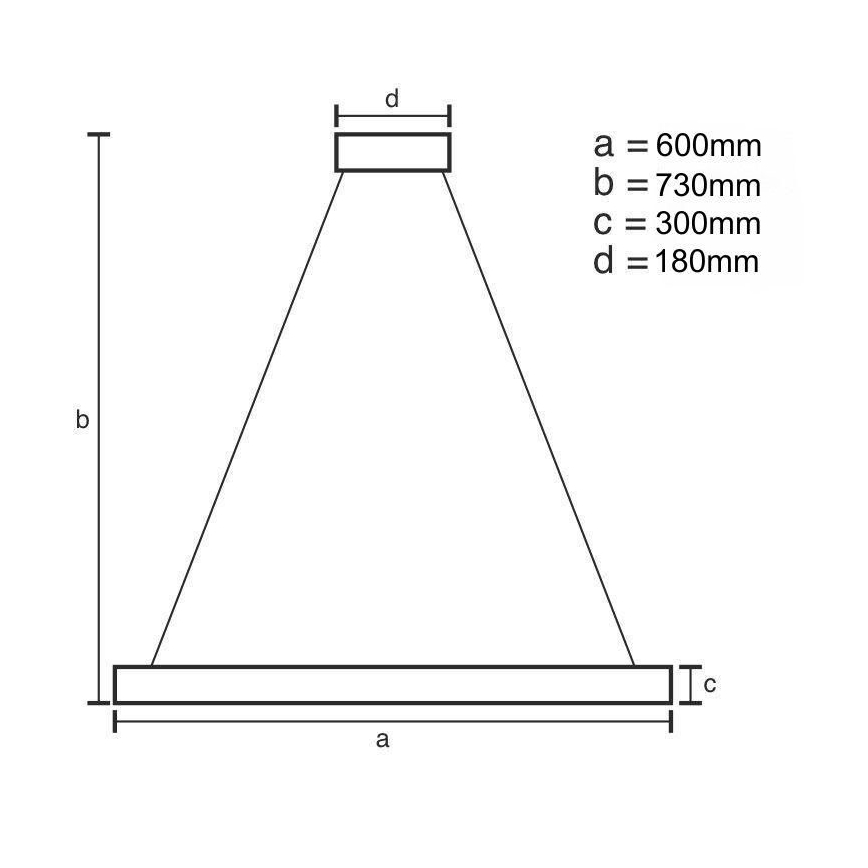 LED Stmívatelný křišťálový lustr na tyči LED/80W/230V 3000-6500K zlatá + dálkové ovládání