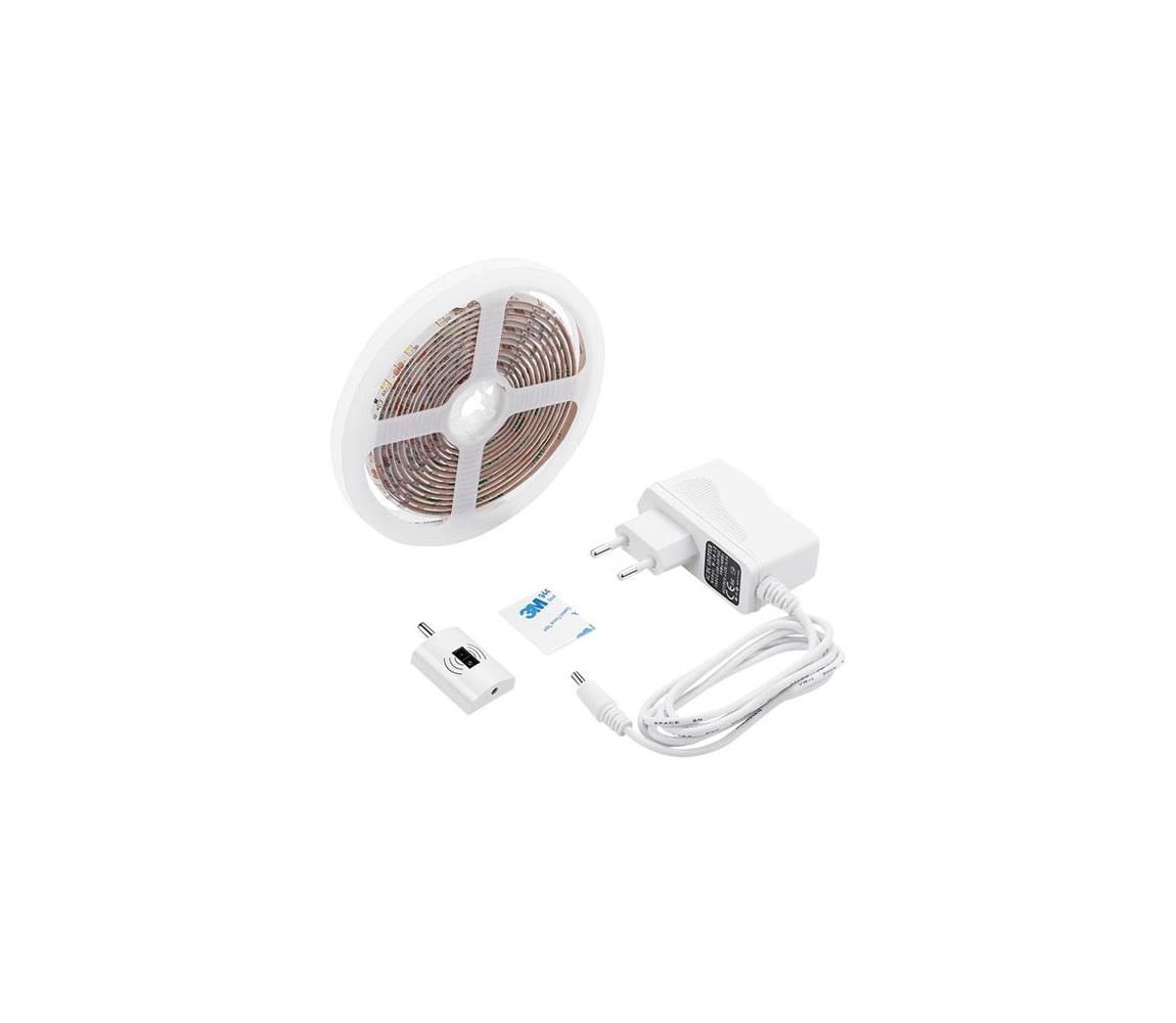 Solight WM505 LED stmívatelný pásek s bezdotykovým ovládáním, 3m, 180 LED, 4000K, IP65, 230V