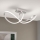 LED Stmívatelný přisazený lustr CIRCUS LED/30W/230V matný chrom