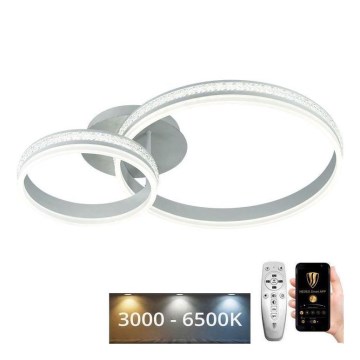 LED Stmívatelný přisazený lustr LED/110W/230V 3000-6500K + dálkové ovládání