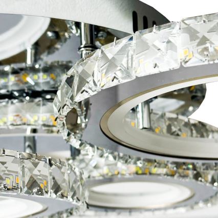 LED Stmívatelný přisazený lustr LED/120W/230V 3000-6500K + dálkové ovládání