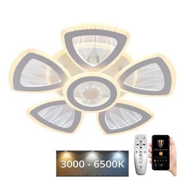 LED Stmívatelný přisazený lustr LED/145W/230V 3000-6500K + dálkové ovládání