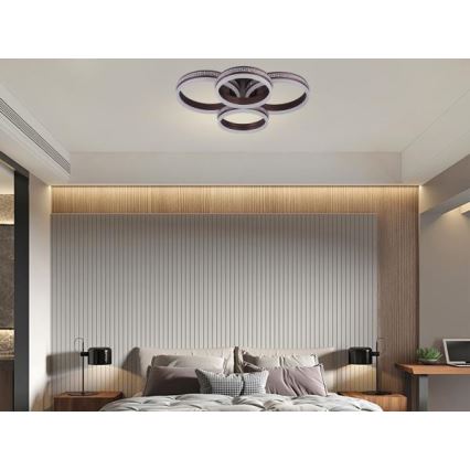 LED Stmívatelný přisazený lustr LED/150W/230V 3000-6500K + dálkové ovládání