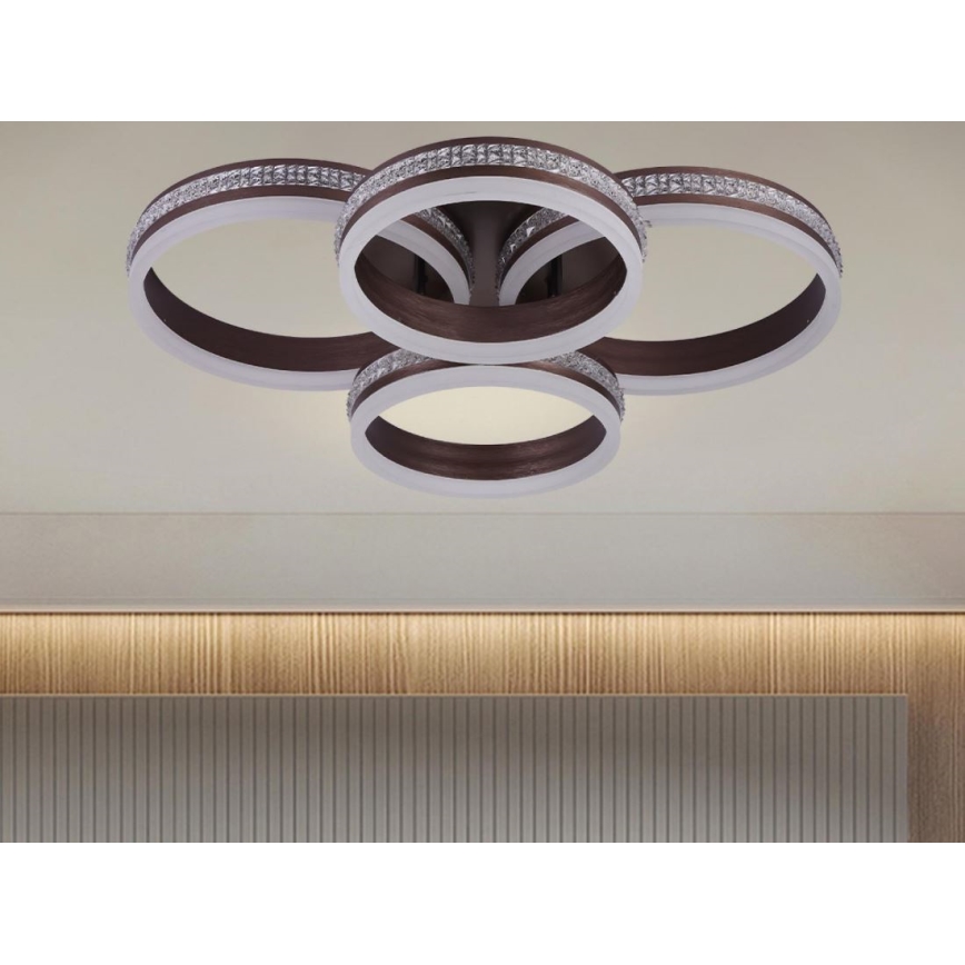 LED Stmívatelný přisazený lustr LED/150W/230V 3000-6500K + dálkové ovládání
