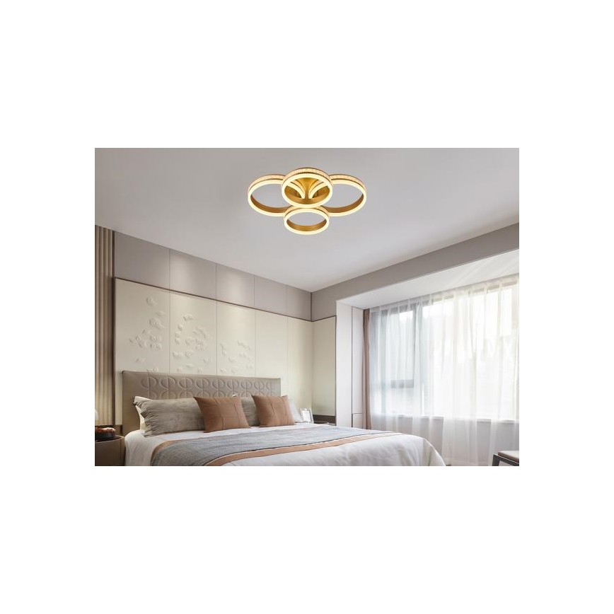 LED Stmívatelný přisazený lustr LED/150W/230V 3000-6500K + dálkové ovládání