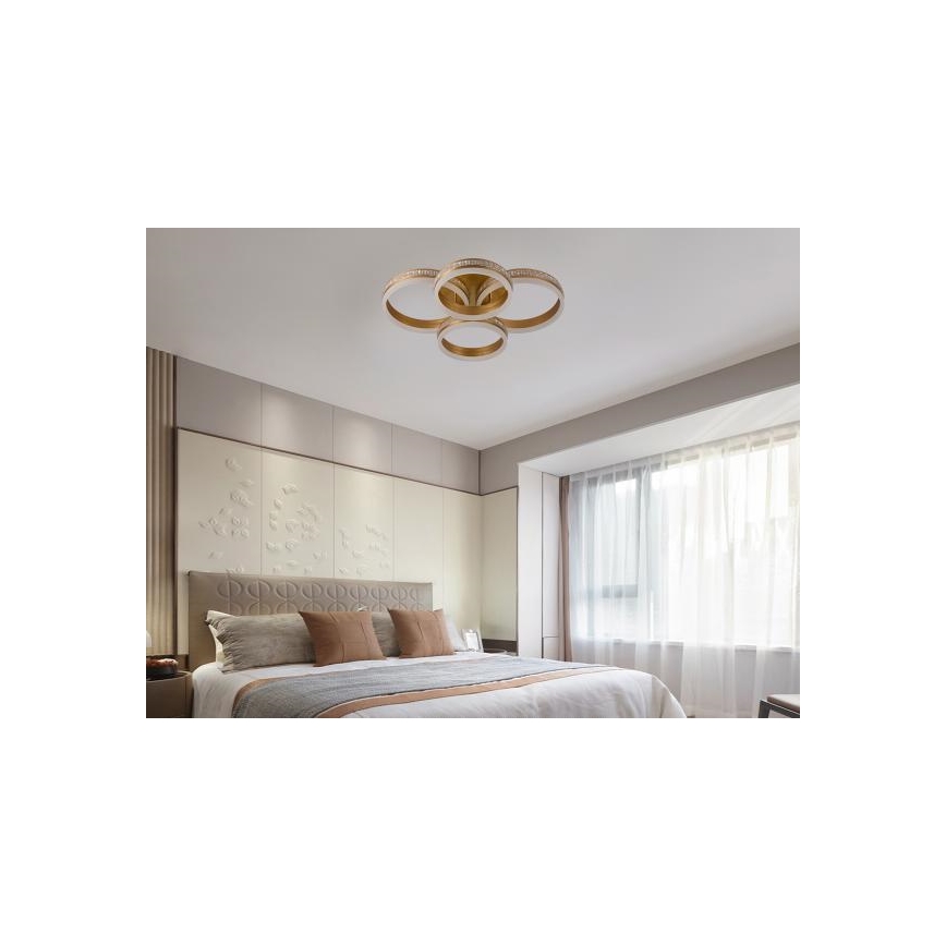 LED Stmívatelný přisazený lustr LED/150W/230V 3000-6500K + dálkové ovládání