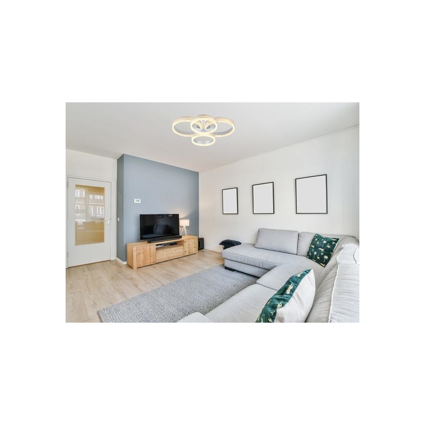LED Stmívatelný přisazený lustr LED/150W/230V 3000-6500K + dálkové ovládání