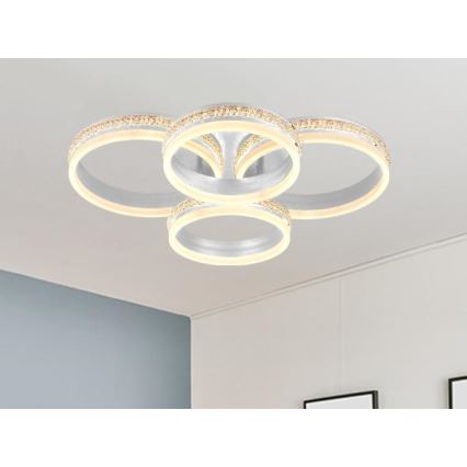 LED Stmívatelný přisazený lustr LED/150W/230V 3000-6500K + dálkové ovládání