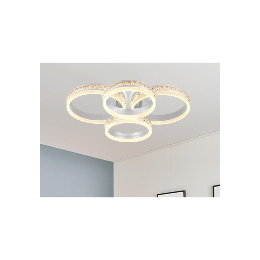 LED Stmívatelný přisazený lustr LED/150W/230V 3000-6500K + dálkové ovládání