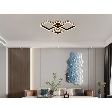 LED Stmívatelný přisazený lustr LED/175W/230V 3000-6500K + dálkové ovládání