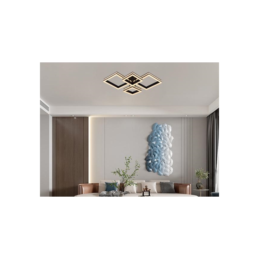 LED Stmívatelný přisazený lustr LED/175W/230V 3000-6500K + dálkové ovládání