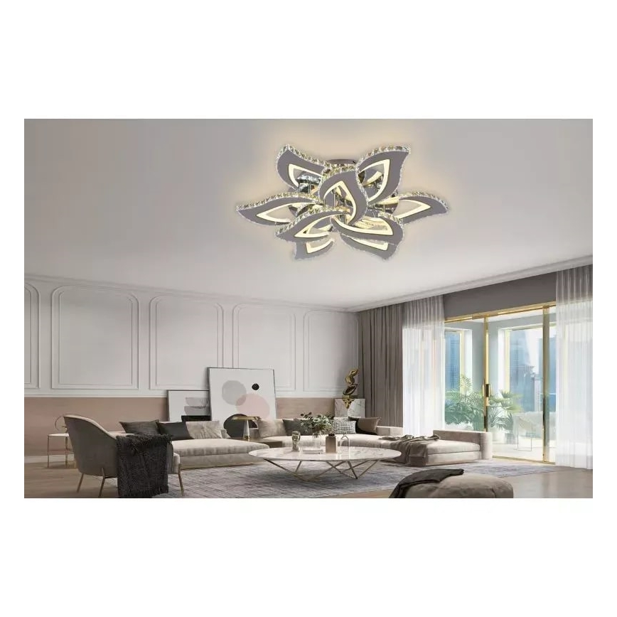 LED Stmívatelný přisazený lustr LED/180W/230V 3000-6500K + dálkové ovládání