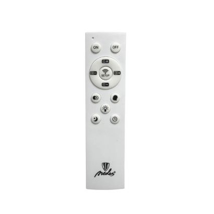 LED Stmívatelný přisazený lustr LED/40W/230V 3000-6500K černá + dálkové ovládání