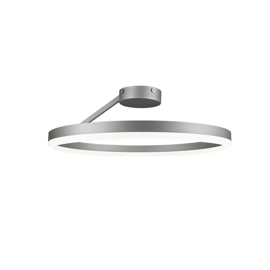 LED Stmívatelný přisazený lustr LED/40W/230V 3000-6500K matný chrom + dálkové ovládání