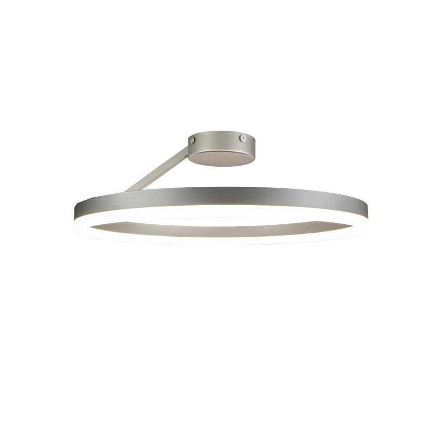 LED Stmívatelný přisazený lustr LED/40W/230V 3000-6500K matný chrom + dálkové ovládání