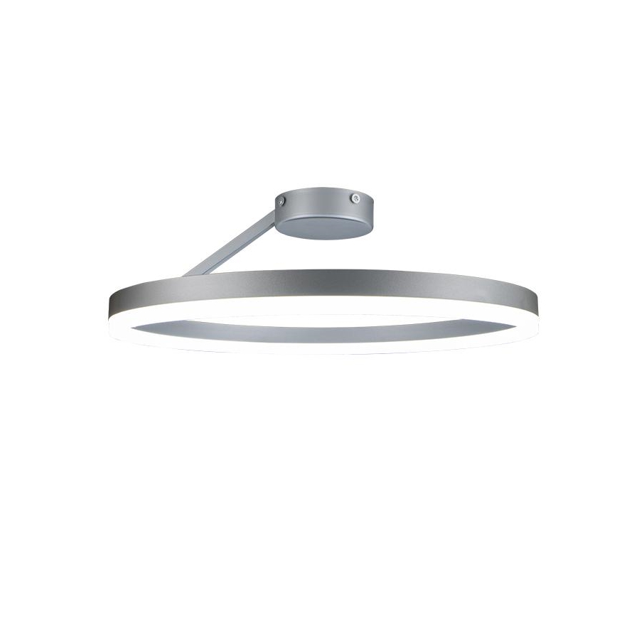 LED Stmívatelný přisazený lustr LED/40W/230V 3000-6500K matný chrom + dálkové ovládání