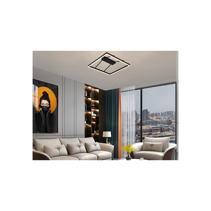 LED Stmívatelný přisazený lustr LED/55W/230V 3000-6500K + dálkové ovládání