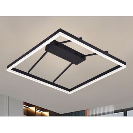 LED Stmívatelný přisazený lustr LED/55W/230V 3000-6500K + dálkové ovládání