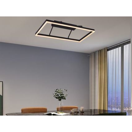 LED Stmívatelný přisazený lustr LED/55W/230V 3000-6500K + dálkové ovládání