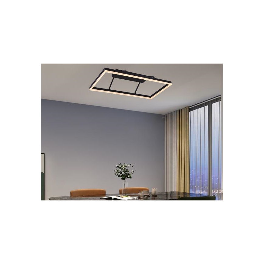 LED Stmívatelný přisazený lustr LED/55W/230V 3000-6500K + dálkové ovládání